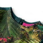 Detské šaty s dlhými rukávmi tmavozelené 104 – Obrázok 3