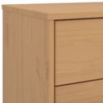 vidaXL Zásuvková skrinka OLDEN hnedá borovicový masív – Obrázok 10