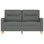 vidaXL 2-miestna pohovka tmavosivá 120 cm látka – Obrázok 3