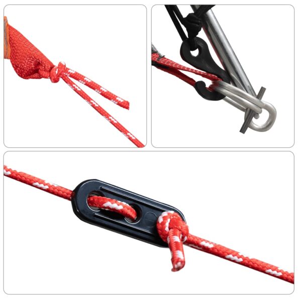 vidaXL Kempingový stan pre 4 osoby zelený 267x272x145 cm 185T taffeta – Obrázok 11