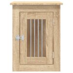 vidaXL Nábytková prepravka pre psa dub sonoma 45x62x59 cm kompoz.drevo – Obrázok 7