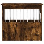 vidaXL Nábytková prepravka pre psa dymový dub 55x75x65 cm kompoz.drevo – Obrázok 8