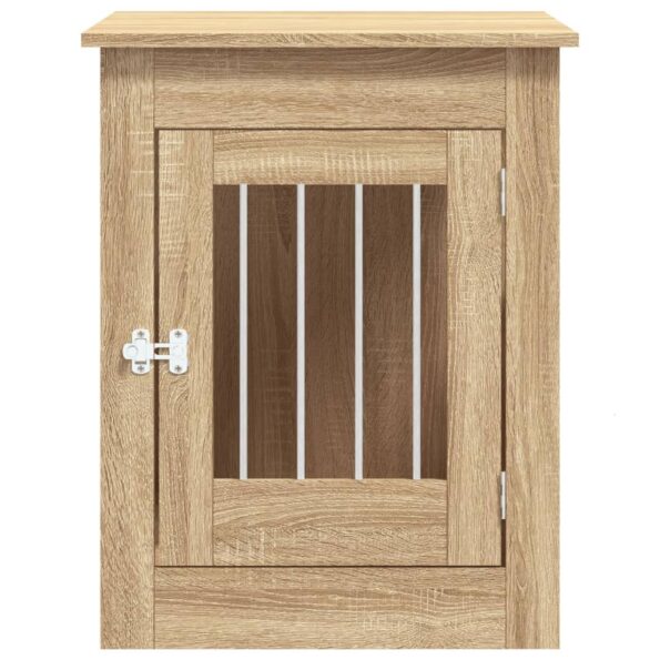 vidaXL Nábytková prepravka pre psa dub sonoma 55x80x68 cm kompoz.drevo – Obrázok 7