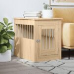 vidaXL Nábytková prepravka pre psa dub sonoma 55x80x68 cm kompoz.drevo