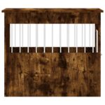 vidaXL Nábytková prepravka pre psa dymový dub 55x80x68 cm kompoz.drevo – Obrázok 8