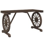 vidaXL 3-dielna záhradná jedálenská súprava jedľový masív – Obrázok 4