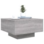 vidaXL Konferenčný stolík sivý sonoma 55x55x31 cm kompozitné drevo – Obrázok 4