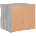 vidaXL Nočný stolík s LED svetlami sivý dub sonoma 50x40x45 cm – Obrázok 10