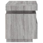 vidaXL Nočný stolík s LED svetlami sivý sonoma 40x39x48,5 cm – Obrázok 8