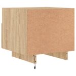 vidaXL Nočný stolík s LED svetlami dub sonoma 40x39x37 cm – Obrázok 9