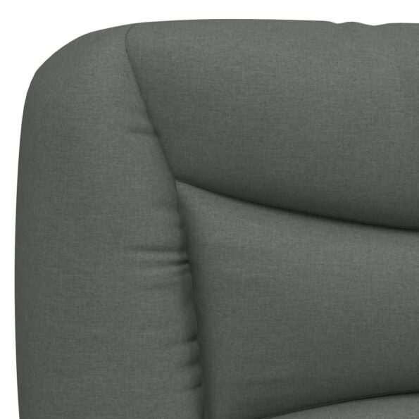 vidaXL Vankúš na čelo postele Hvar tmavosivý 140 cm látka – Obrázok 8