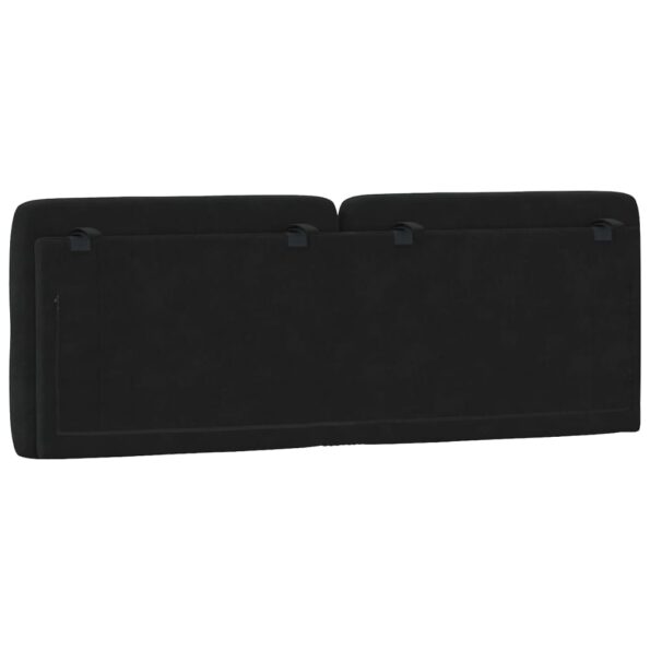 vidaXL Panel na čelo postele čierny 120 cm zamat – Obrázok 7