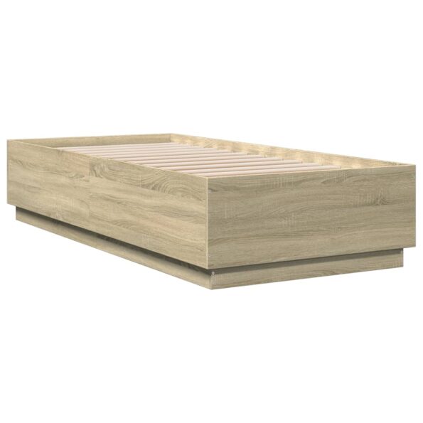 VXL8721012273696_g_en_hd_1.jpg vidaXL Posteľný rám s LED svetlami dub sonoma 90x200 cm kompoz. drevo – Obrázok 3