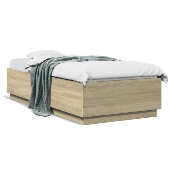 VXL8721012273696_m_en_hd_1.jpg vidaXL Posteľný rám s LED svetlami dub sonoma 90x200 cm kompoz. drevo – Obrázok 1