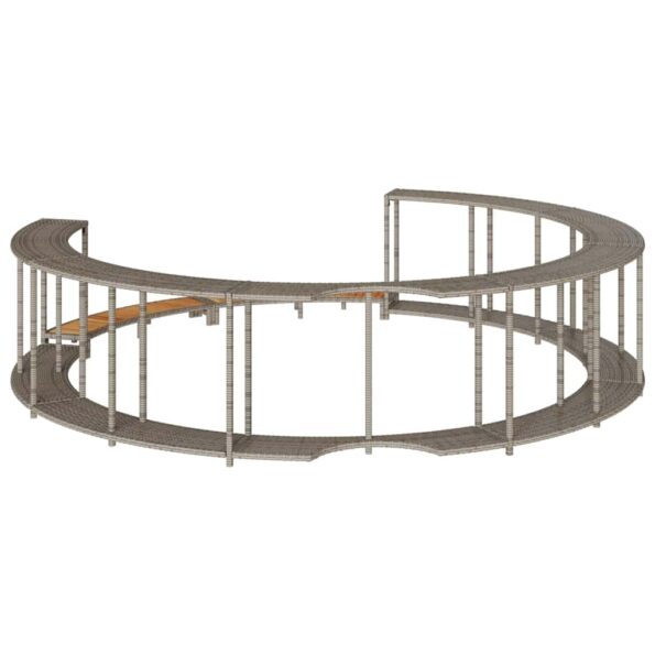 Okolie vírivky vidaXL s úložným priestorom a dreveným stupňovitým – Obrázok 7