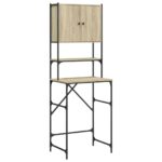 vidaXL Skrinka na práčku dub sonoma 68x48,5x194 cm – Obrázok 2