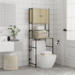 vidaXL Skrinka na práčku dub sonoma 68x48,5x194 cm – Obrázok 4