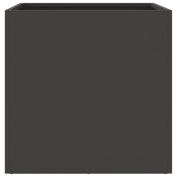 vidaXL Kvetináče 2 ks čierne 42x40x39 cm oceľ valcovaná za studena – Obrázok 6