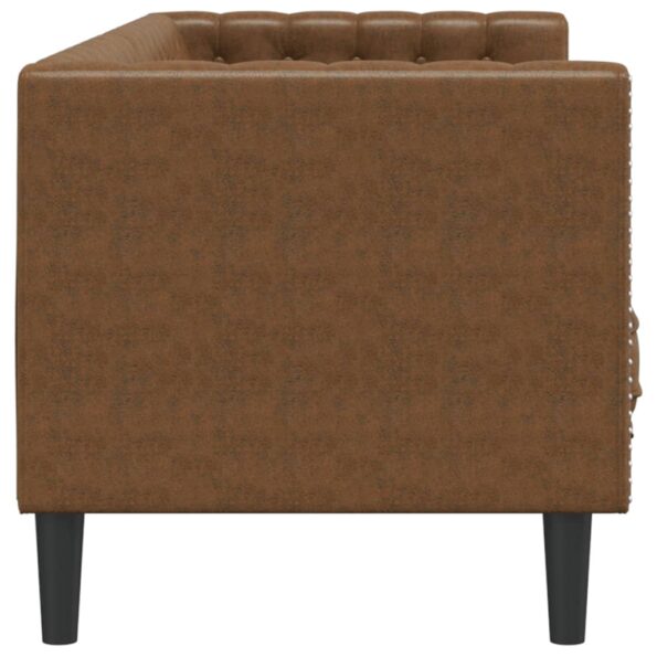 VXL8721012400580_g_en_hd_3.jpg VidaXL Pohovka chesterfield 3-miestna hnedá umelá semišová koža – Obrázok 5