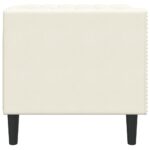 vidaXL Pohovka Chesterfield krémová zamat – Obrázok 5