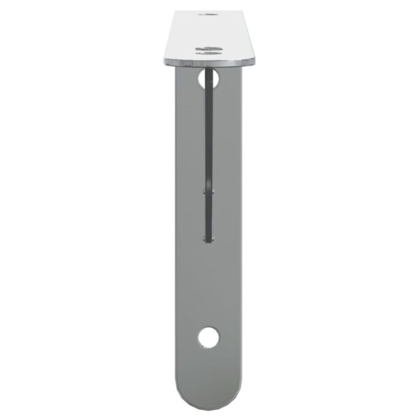 vidaXL Držiaky políc 4 ks 23,5x2,5x15,5 cm strieborná nerezová oceľ – Obrázok 5