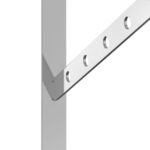 vidaXL Držiaky políc 4 ks 23,5x2,5x15,5 cm strieborná nerezová oceľ – Obrázok 8