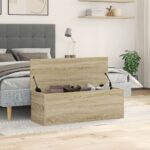 vidaXL Úložný box dub sonoma 102x35x35 cm kompozitné drevo – Obrázok 3