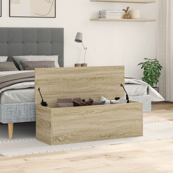 vidaXL Úložný box dub sonoma 102x35x35 cm kompozitné drevo – Obrázok 3