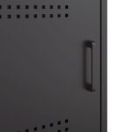 vidaXL Nočný stolík čierny 36x39x50,5 cm oceľ – Obrázok 12