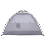 vidaXL Plážový stan pre 2 osoby sivý rýchloupínací vodoodolný – Obrázok 8