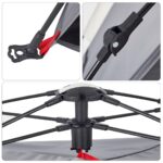 vidaXL Plážový stan pre 2 osoby sivý rýchloupínací vodoodolný – Obrázok 11