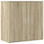 vidaXL Komody 2 ks dub sonoma 79x38x80 cm kompozitné drevo – Obrázok 4