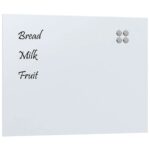 vidaXL Nástenná magnetická tabuľa biela 80x60 cm tvrdené sklo – Obrázok 2