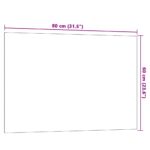 vidaXL Nástenná magnetická tabuľa biela 80x60 cm tvrdené sklo – Obrázok 5