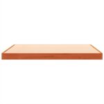 vidaXL Posteľný rám voskovo hnedý 135x190 cm masívna borovica – Obrázok 5