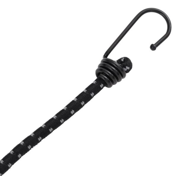 vidaXL Bungee šnúry s reflexnými pásikmi a háčikmi 25 ks 88 cm – Obrázok 4