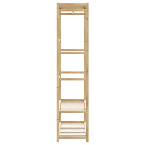 vidaXL Vešiak na oblečenie s policami 110x40x175 cm bambus – Obrázok 4