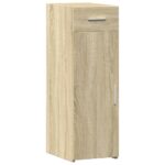 vidaXL Komoda dub sonoma 30x42,5x93 cm kompozitné drevo – Obrázok 2