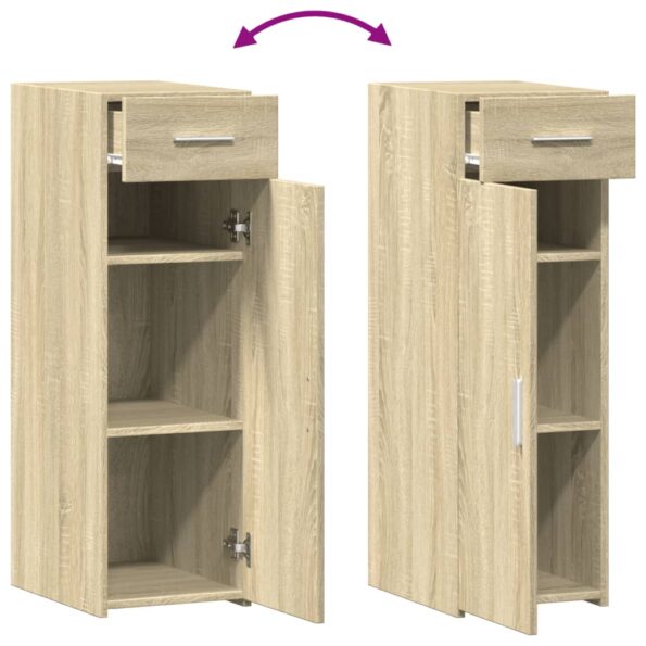 vidaXL Komoda dub sonoma 30x42,5x93 cm kompozitné drevo – Obrázok 7