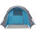 vidaXL Kempingový stan chatka 4 osoby modrý vodoodolný – Obrázok 6