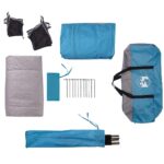 vidaXL Kempingový stan chatka 4 osoby modrý vodoodolný – Obrázok 10