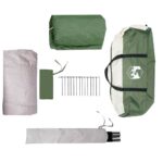 VidaXL rodinný stan Igloo pre 6 osôb zelený, vodeodolný – Obrázok 10