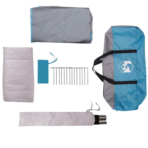 Rodinný stan vidaXL Igloo pre 6 osôb, modrý, vodeodolný – Obrázok 10