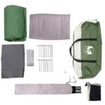 vidaXL Kempingový stan s verandovou kupolou pre 5 osôb, zelený – Obrázok 12