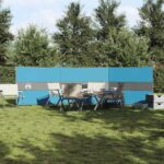 vidaXL Kempingový vetrolam modrý 490x123 cm vodeodolný – Obrázok 3