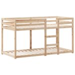 vidaXL Poschodová posteľ bez matraca 90x200 cm masívna borovica – Obrázok 5