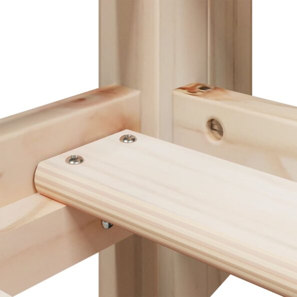 vidaXL Poschodová posteľ bez matraca 90x200 cm masívna borovica – Obrázok 9