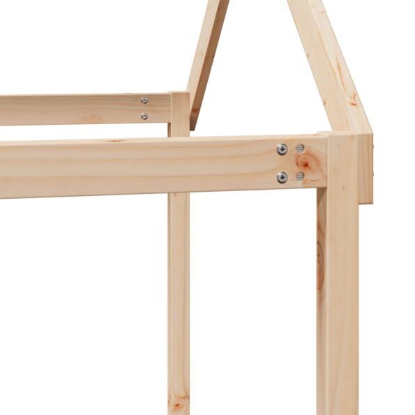 vidaXL Poschodová posteľ bez matraca 90x200 cm masívna borovica – Obrázok 10
