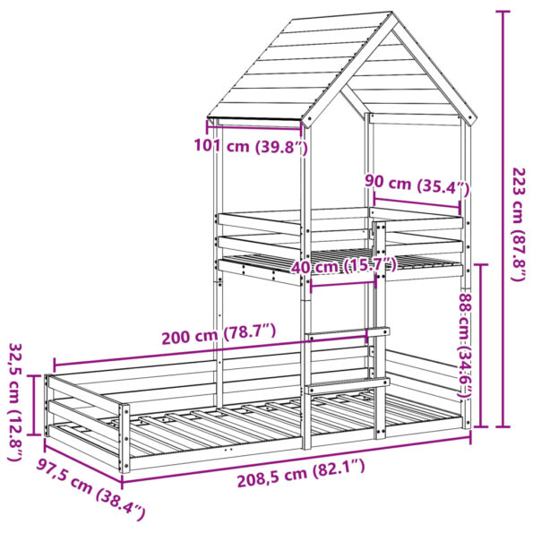 VXL8721102672897_g_en_hd_7.jpg vidaXL Poschodová posteľ so strechou biela 90x200 cm borovicový masív – Obrázok 9