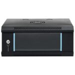 vidaXL 4U Nástenná serverová skriňa 19" 53x40x21 cm IP20 – Obrázok 3